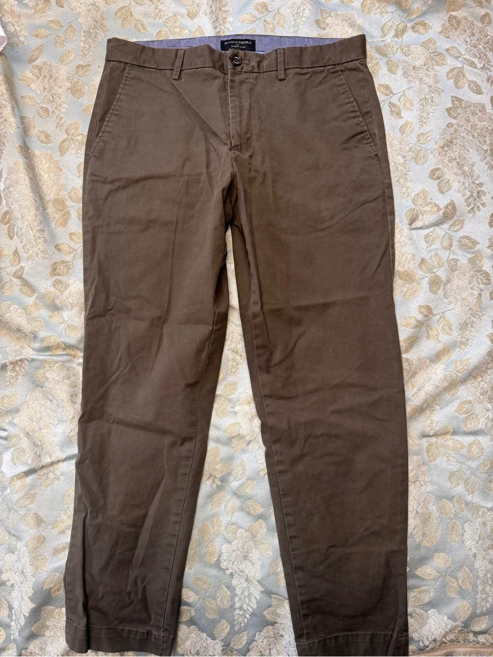 Banana Republic Men's Dark Brown Chino Pants